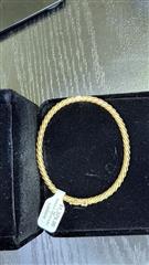 Gold Bangle Bracelet 14K Yellow Gold 9.8g
